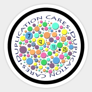 Duplication Cares Full Color Sticker